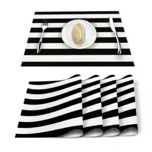 Set de Table Noir et Blanc​